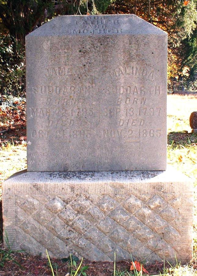 Grave Stone of James and Malinda Suddarth